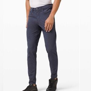 Lululemon ABC Pant Skinny *Tech Canvas 34" Heathered Deep Navy